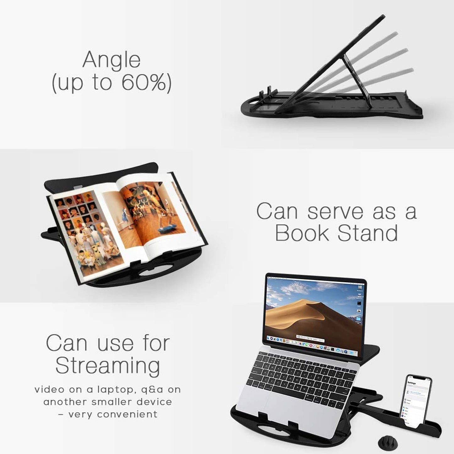 6226 Adjustable Laptop Stand Patented Riser. With Portable Mobile Stand DeoDap