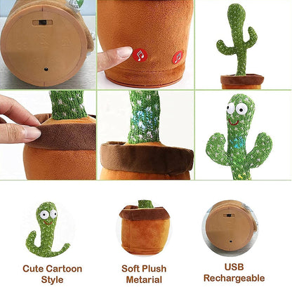 8047L  Dancing Cactus Talking Toy, Chargeable Toy (loose) DeoDap