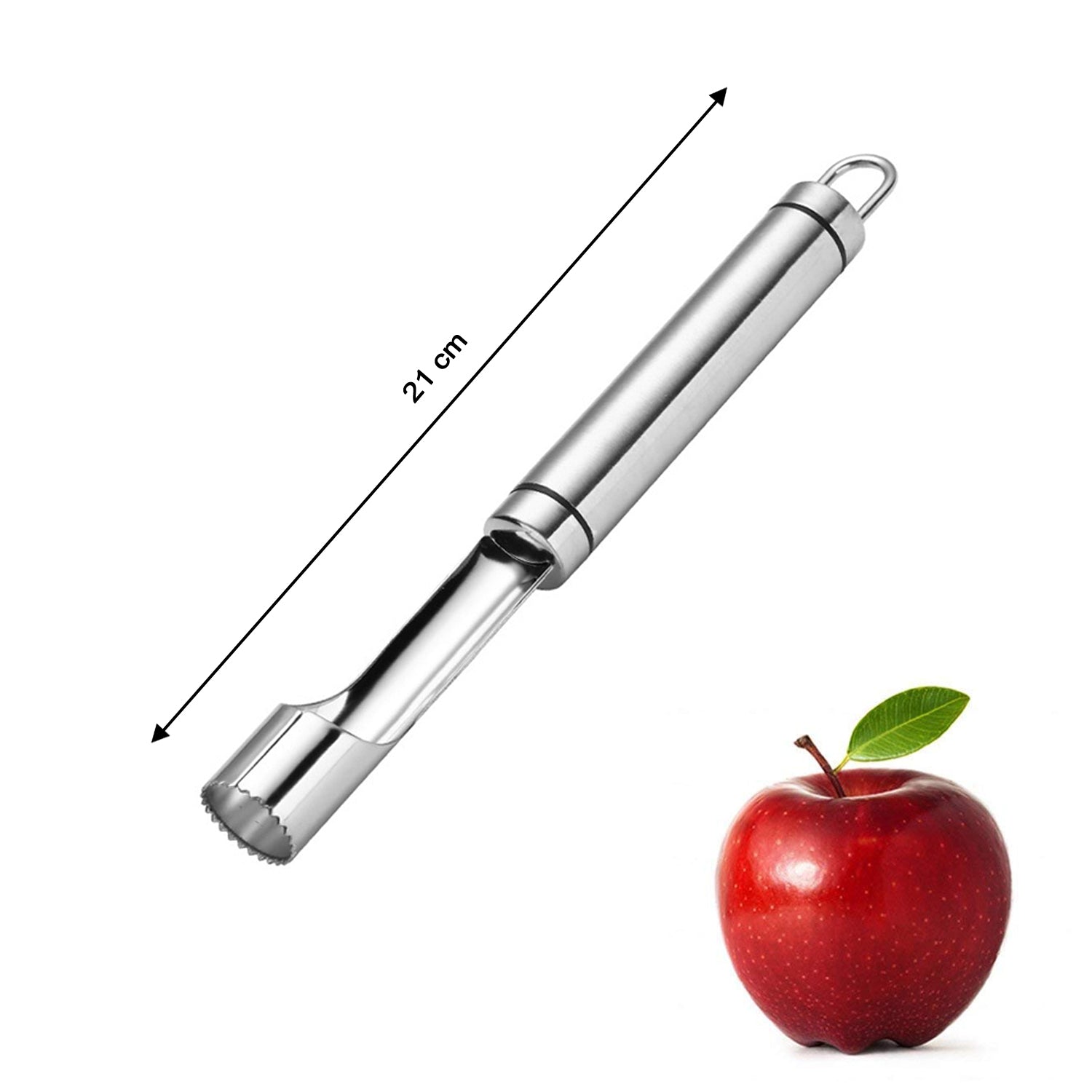 2993 Apple Corer Stainless Steel, Core Remover for Apple and Pear, Kitchen Gadget Dishwasher Safe DeoDap