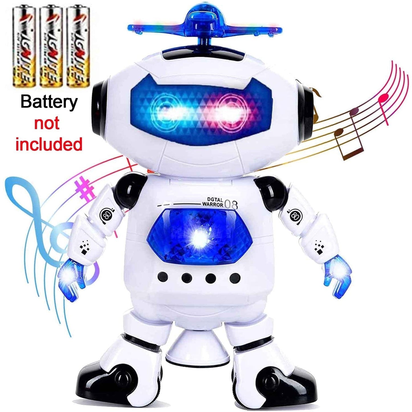 4462 ﻿Dancing Robot with 3D Lights and Music. DeoDap