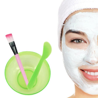 1262 Facial Mask Bowl Set For Girls Use ( 6 pcs Set ) DeoDap