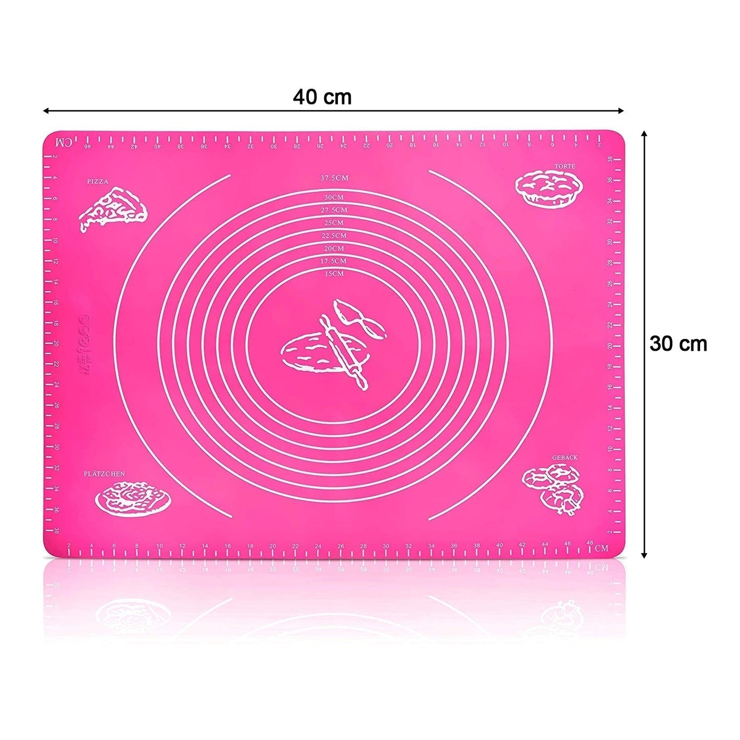 2585 Rolling Mat Silicone Baking Mat Fondant Mat Sheet Chapati DeoDap