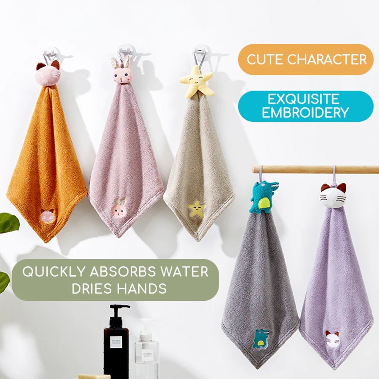 6500 Soft Hand Face Bath Towel Quick Dry Highly Napkin  For Home Use & Multi Use Napkin DeoDap