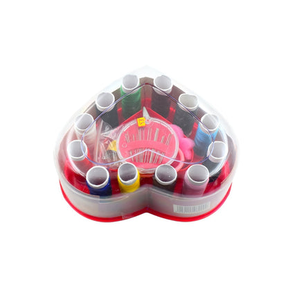 6045 Heart-Shaped Sewing Box Multi-Functional Convenient Sewing Tools DeoDap