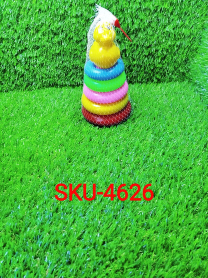 4626 Plastic Baby Kids Teddy Stacking Ring Jumbo Stack Up Educational Toy DeoDap