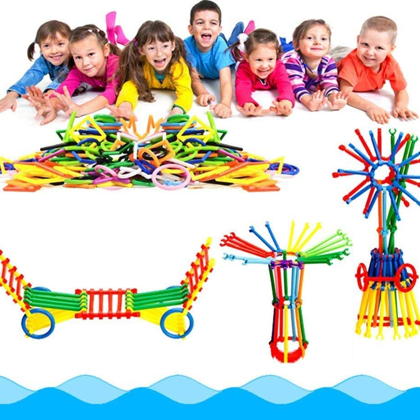 3905 400 Pc Sticks Blocks Toy used in all kinds of household and official places by kids and children's specially for playing and enjoying purposes. DeoDap