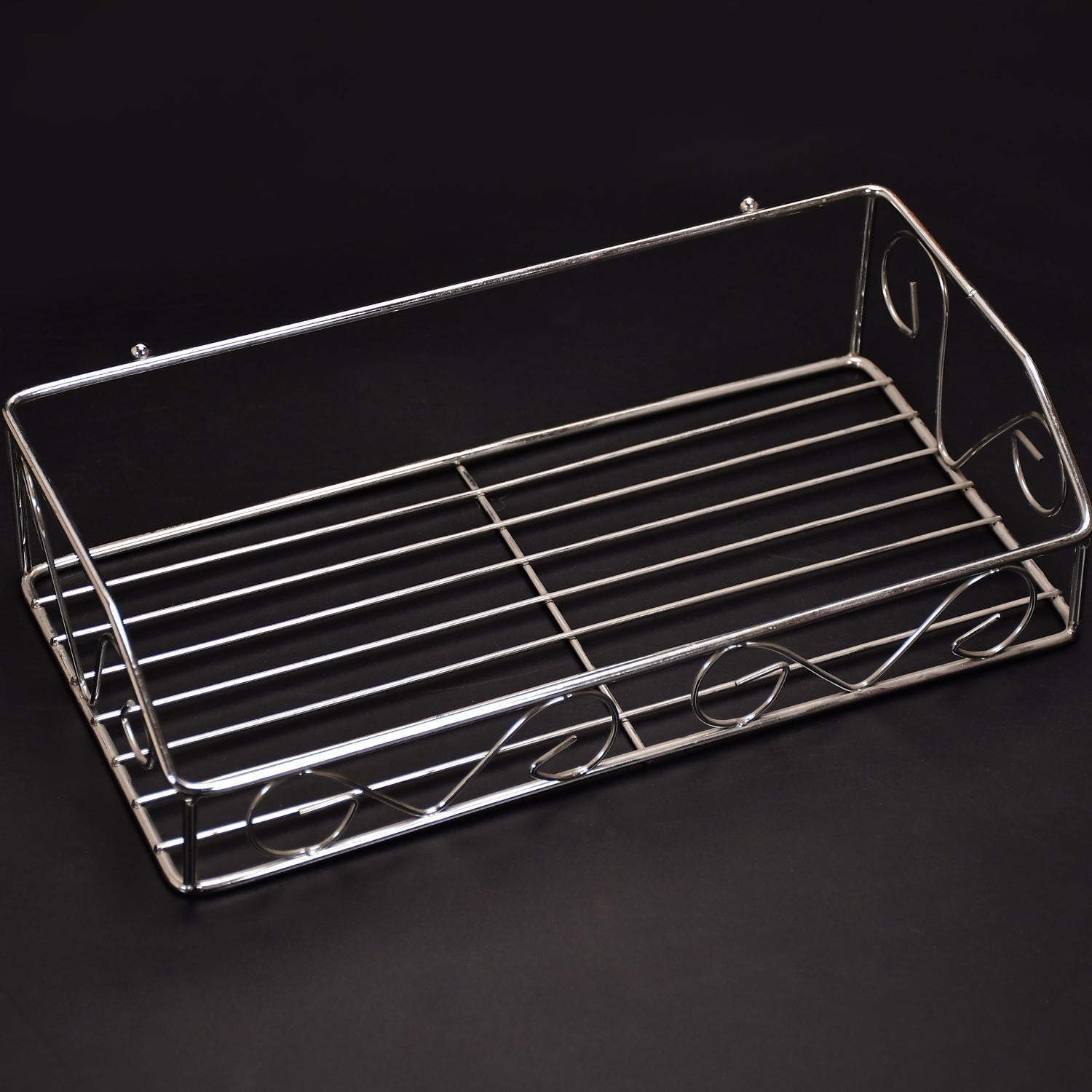 5173 Wall Mount Basket 27cm For Home & Bathroom Use DeoDap