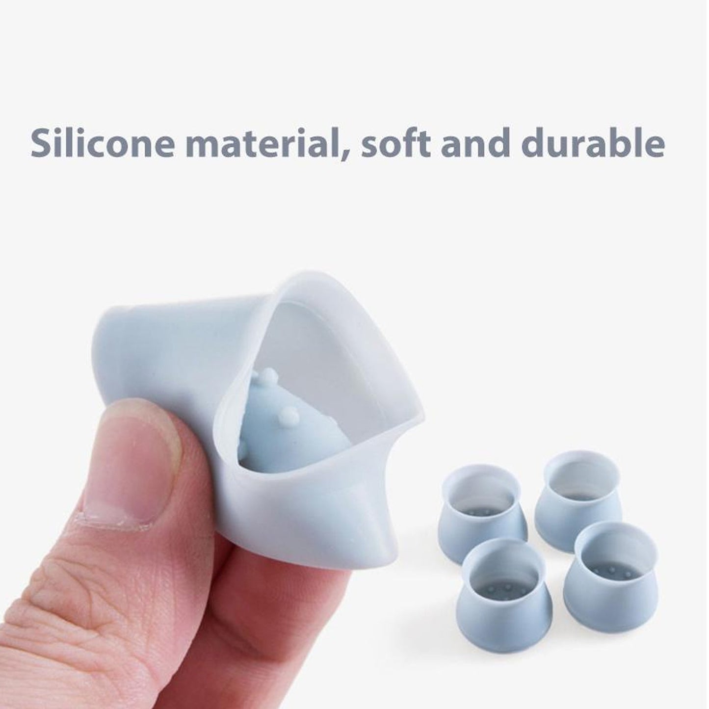 7469 Furniture Feet Pads, Chair Leg Caps Good Flexibility Not Easy to Fall Silicone Pad ( 4pcs Pad ) DeoDap