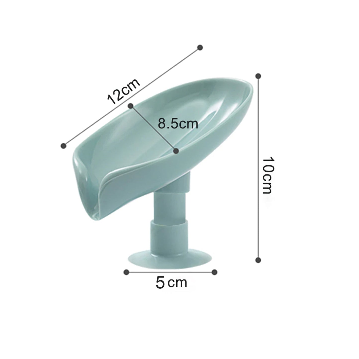 4831 Self Draining Soap Holder for Bathroom Leaf Shape Soap Dish Kitchen Soap Tray DeoDap