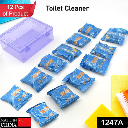 1247A Blue Bubble Toilet Bowring Toilets, Toilet Cleaners Powerful Decontamination Durable Bathroom (12pc)