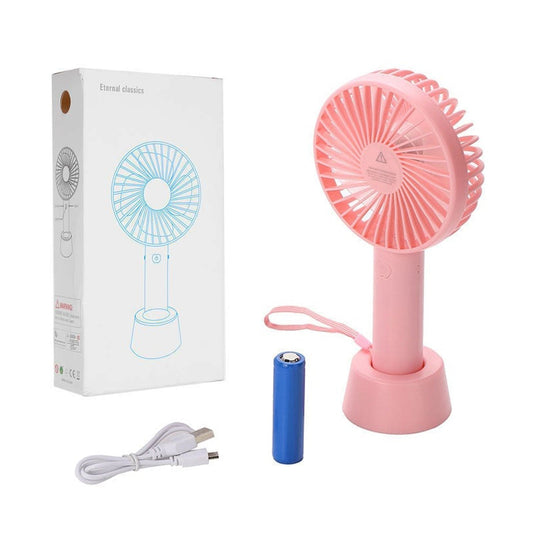 4787 Portable Handheld Fan used in summers in all kinds of places including household and offices etc. DeoDap