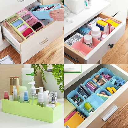 1371 Dividers Tray Organizer Clear Plastic Bead Storage Tray (Multicolour) DeoDap