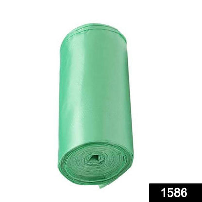 1586 Bio-degradable Eco Friendly Garbage/Trash Bags Rolls (24" x 32") (Green) DeoDap