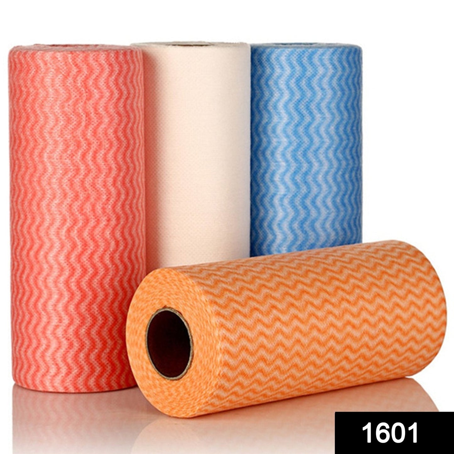 1601 Non Wooven Fabric Disposable Handy Wipe Cleaning Cloth Roll (1Pc) DeoDap