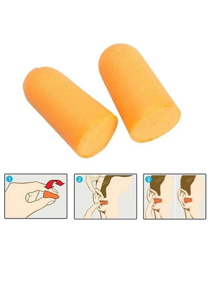 6185 Safety Ultra Soft Foam Ear Plugs Reusable Ear Plugs for Sleeping, Travel, Loud Noises, Work, Learning, Snoring (2 Pc Set)