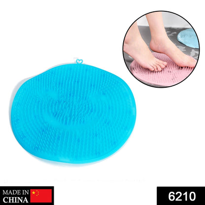 6210 Shower Foot Scrubber Brush with Suction, Acupressure Foot Mat DeoDap