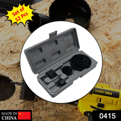 0415 -12 pcs 19-64mm Hole Saw Kit DeoDap