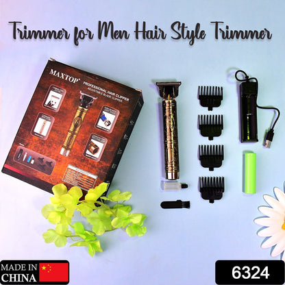 6324 Hair Trimmer for Men Hair Style Trimmer, Professional Hair Clipper, Adjustable Blade Clipper & Shaver for Men DeoDap