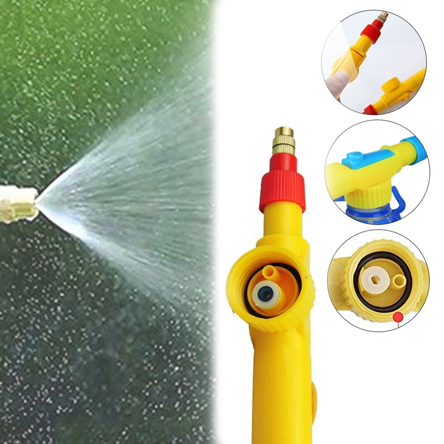 468 Bottle Sprayer for Plants Garden Pesticide Car Wash with Adjustable Brass Nozzle Sprayer (Handheld Pump) DeoDap