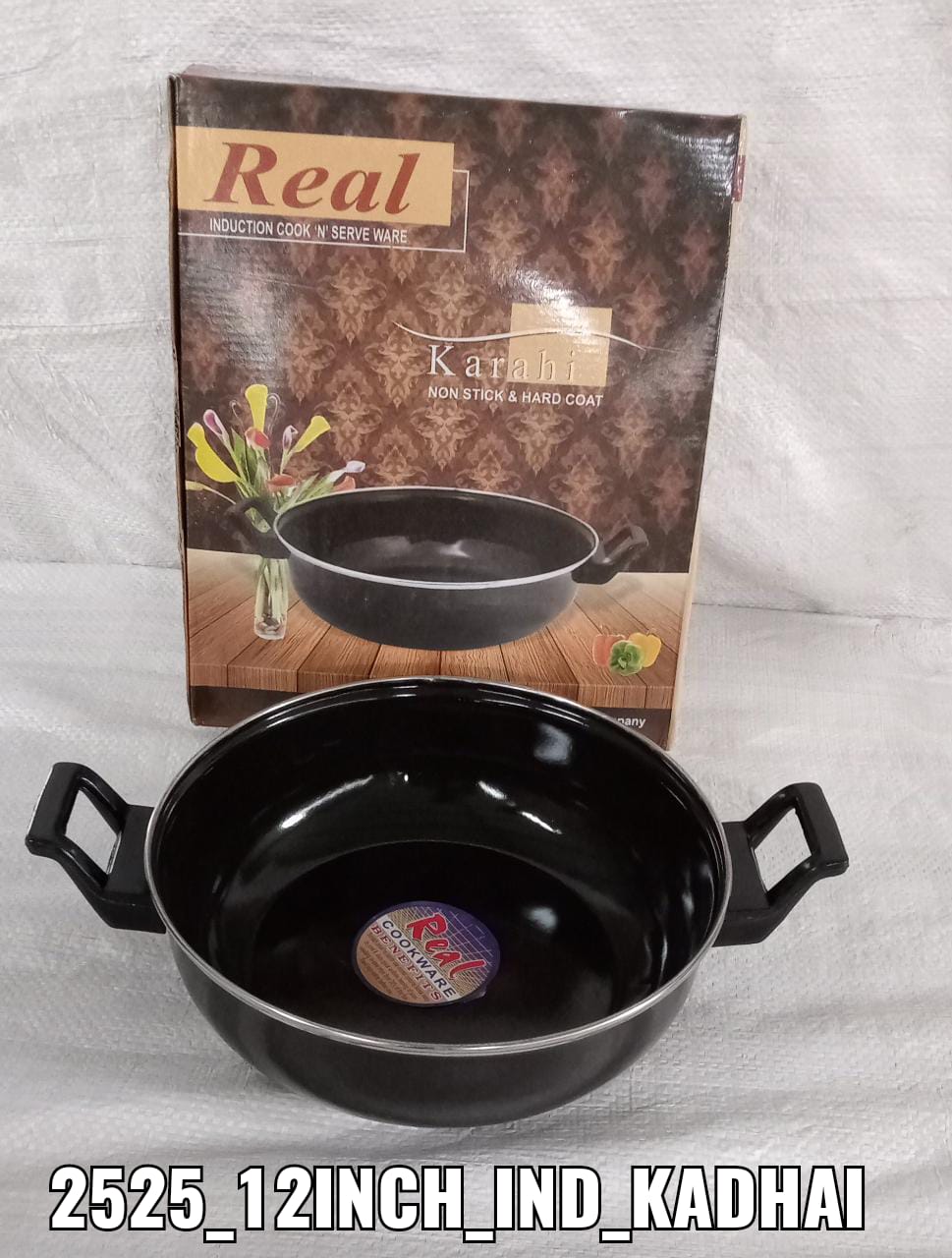 2525 Induction Base Hard Anodized Kadhai Nonstick DeoDap