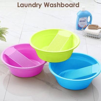 8814 Washing Basket,Washing Tub, Laundry Board with Container, Plastic Product, Bucket, Multi-functional, Easy to Carry,