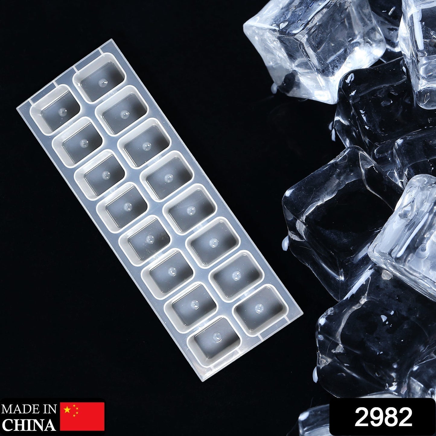 2982 16Cavity Plastic Ice Cube Tray ice Maker Mold for Freezer. DeoDap