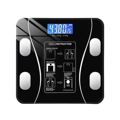 6326 Bluetooth Body Fat Scale Digital Smart Body Weight Scale iOS and Android App to Manage Body Weight, Body Fat, Water, Muscle Mass, BMI, BMR, Bone Mass and Visceral Fat with BMI Scale DeoDap