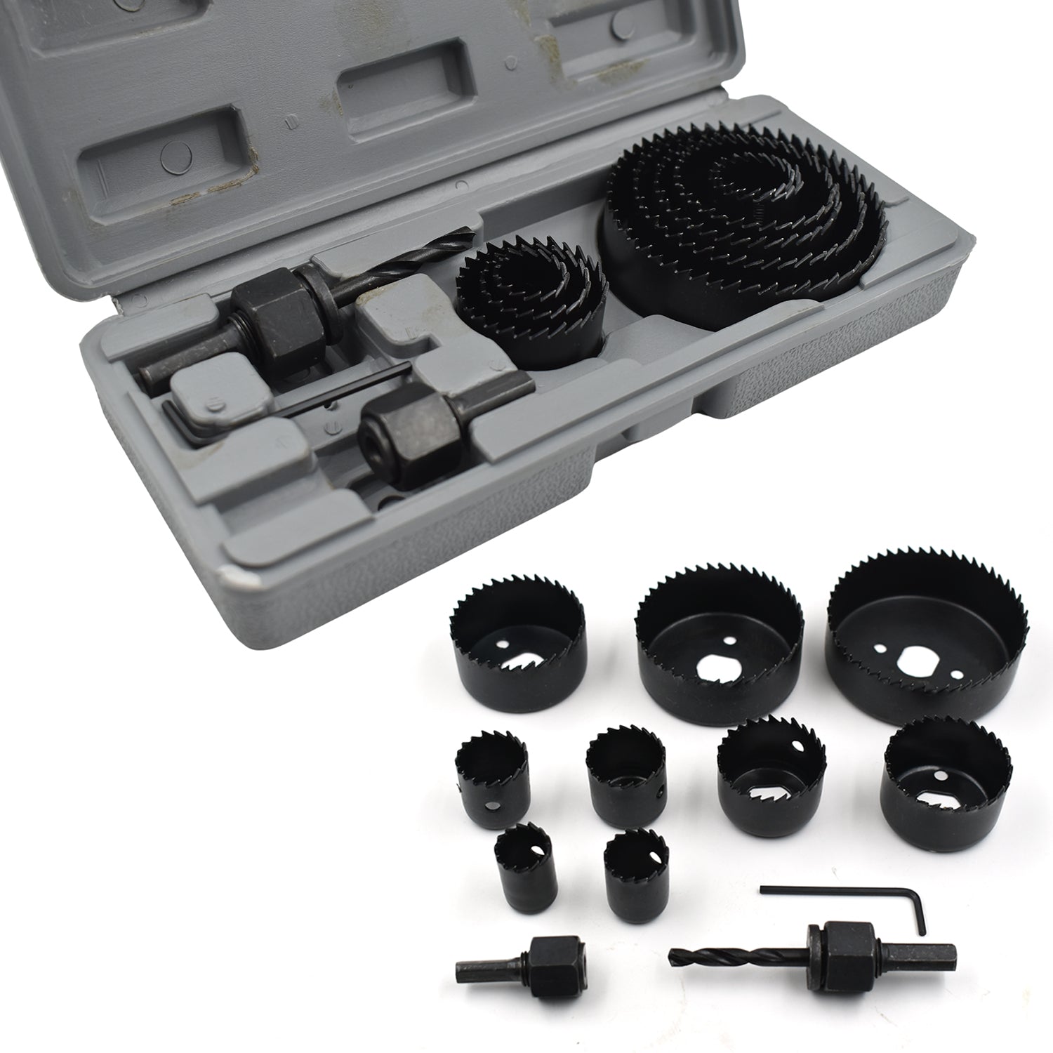 0415 -12 pcs 19-64mm Hole Saw Kit DeoDap