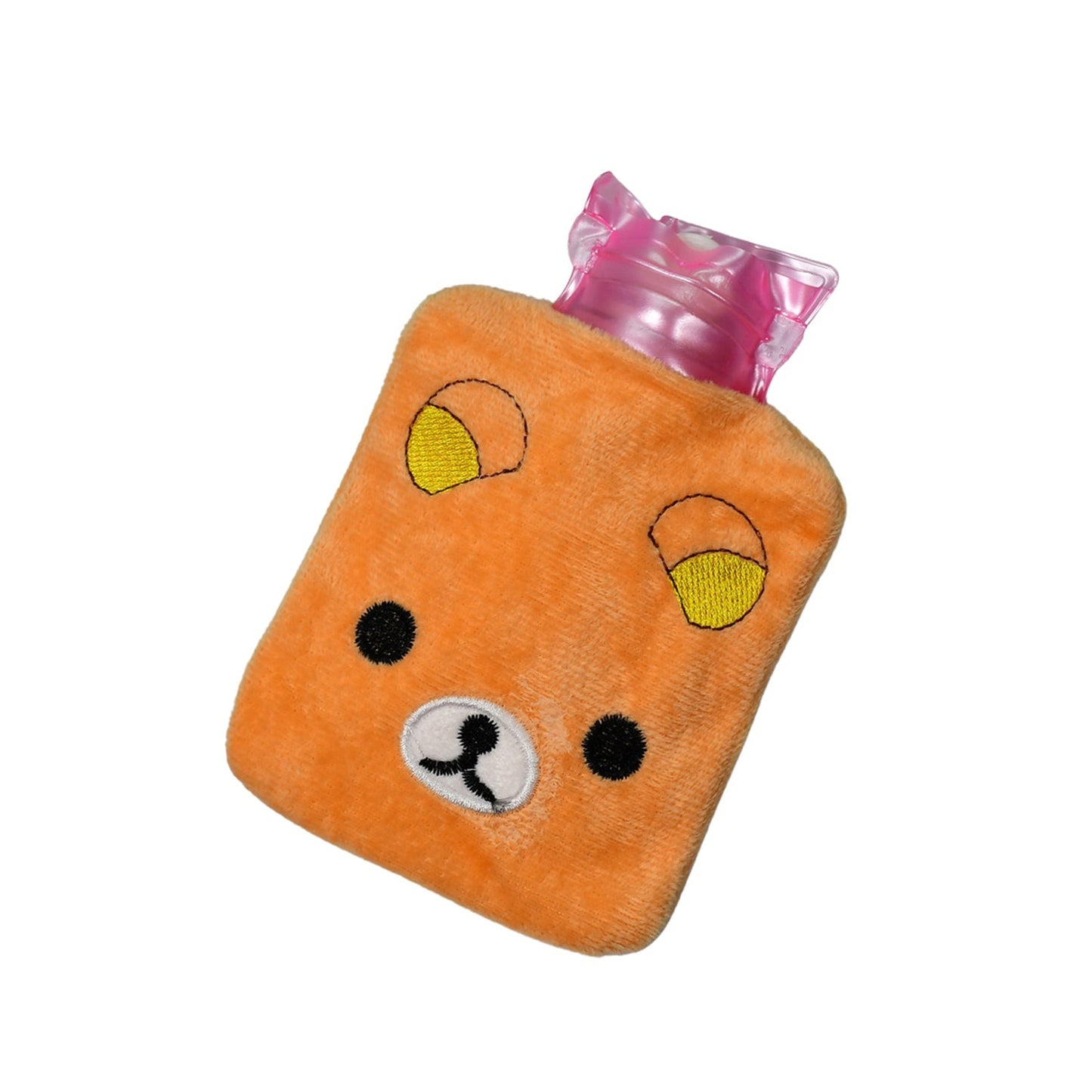 6503 Orange Panda small Hot Water Bag with Cover for Pain Relief, Neck, Shoulder Pain and Hand, Feet Warmer, Menstrual Cramps.