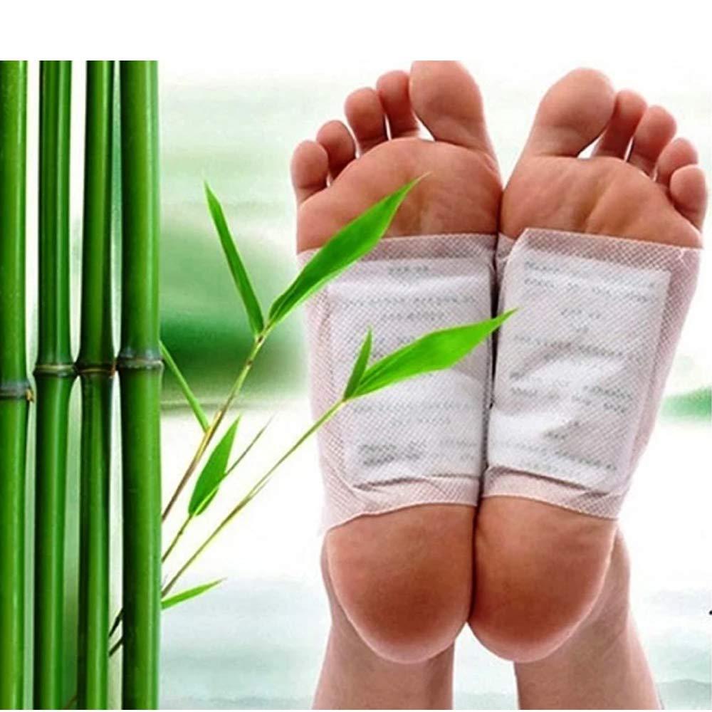 644 kinoki Cleansing Detox Foot Pads, Ginger & salt Foot Patch -10pcs (Free Size, White) DeoDap