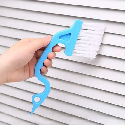 7545 Groove Gap Cleaning Brush, Kitchen Cleaning Tools Mini Corner Cleanings Tool Hand-held Shower Door Gap Cleaner for Window Blinds Sliding Door Track Gaps Corner Cleaner Brush Keyboard