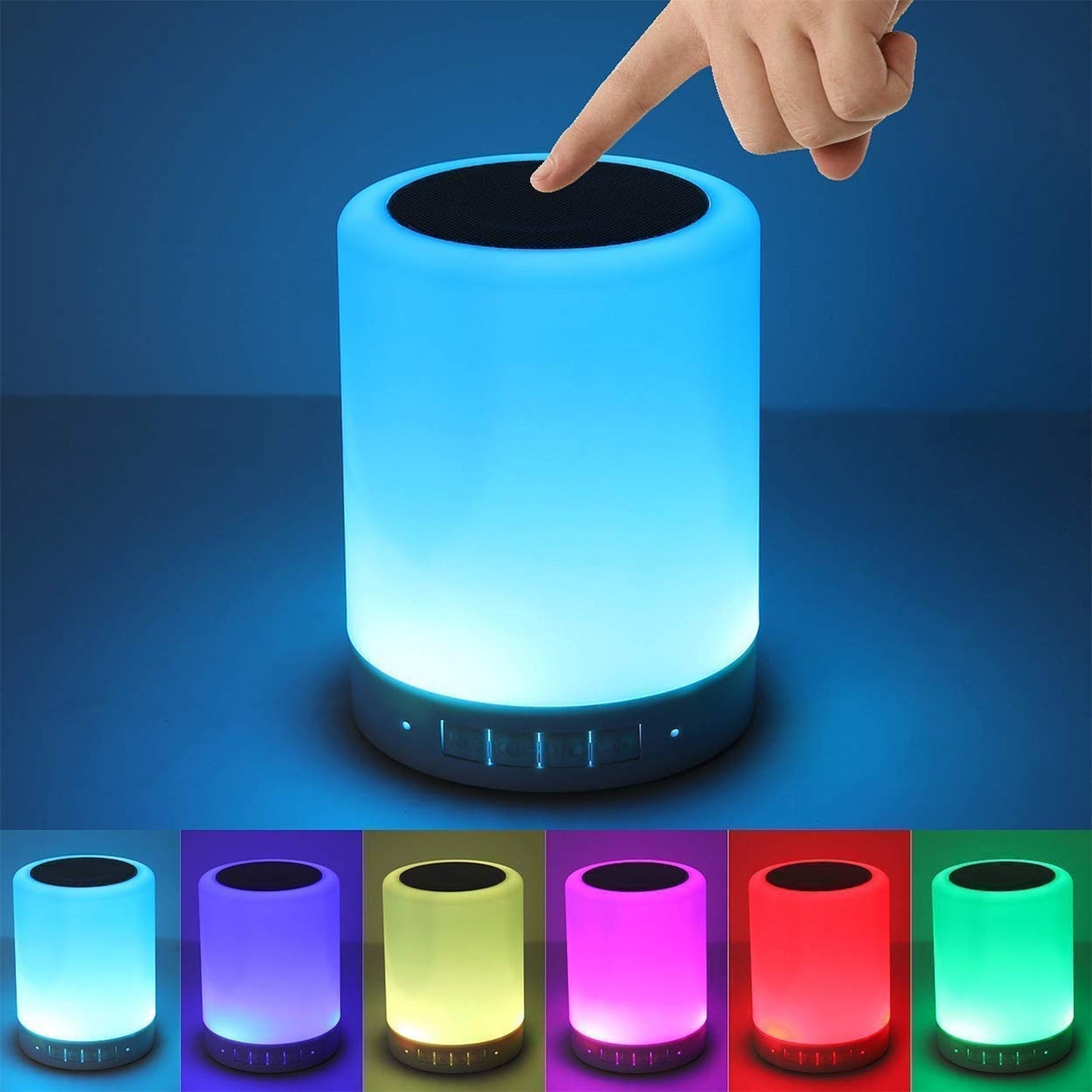 6249 Wireless Night Light LED Touch Lamp Speaker DeoDap