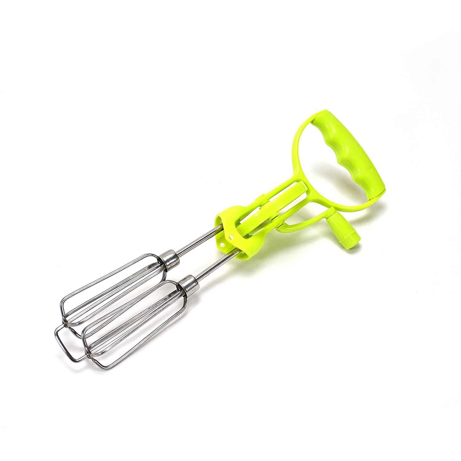 2297 Manual Rotary Egg Beater with Handle Hand Egg Mixer Blender Rotation Kitchen Handheld Whisk DeoDap