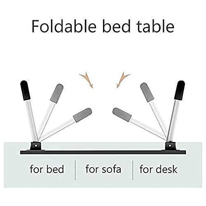 7863 FOLDABLE BED STUDY TABLE PORTABLE MULTIFUNCTION LAPTOP TABLE LAPDESK FOR CHILDREN BED FOLDABLE TABLE WORK OFFICE HOME WITH TABLET SLOT & CUP HOLDER DeoDap