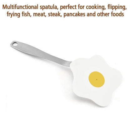 2338 Egg Shape Nylon Turner Non Stick Frying Shovel Fried Fish Omelet Spatula Pancake Pizza Pinball Cooking Tools Kitchen Utensils DeoDap