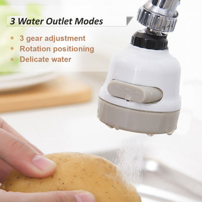 1589 Rotatable Splash Proof 3 Modes Water Saving Nozzle Filter Faucet Sprayer DeoDap