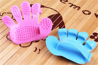 172 Rubber Pet Cleaning Massaging Grooming Glove Brush DeoDap