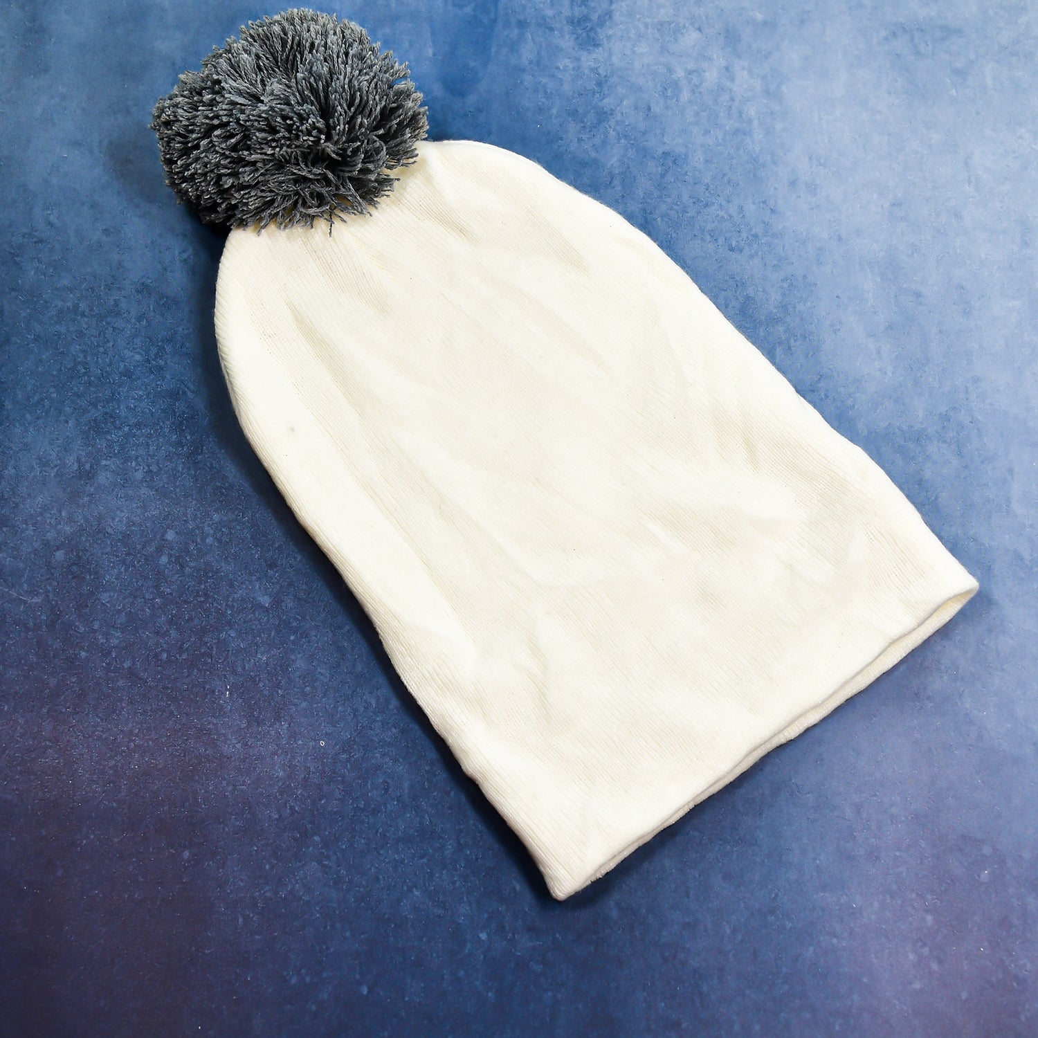 6340 Men's and Women's Skull Slouchy Winter Woolen Knitted Black Inside Fur Beanie Cap. DeoDap