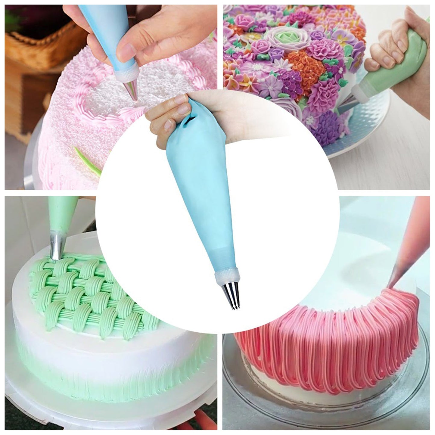 4722 Cake Nozzle Set and Cake Nozzle Tool Used for Making Cake and Pastry Decorations. DeoDap