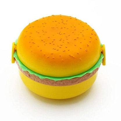 UK-0192 Burger Shape Lunch Box for Kids - School Tiffin Box for Boys & Girls