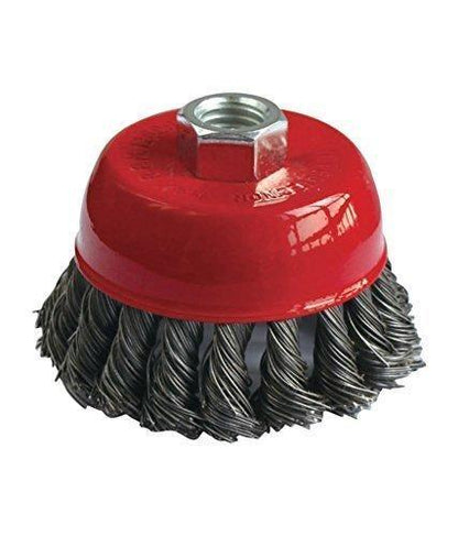 195 Wire Wheel Cup Brush (Black) Deodap