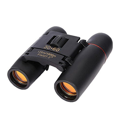 Compact Binoculars, Small Folding Binoculars, Easy Focus for Kids Adults Bird Watching Travel Hunting Concerts Sports, Waterproof Telescope with Strap Bag