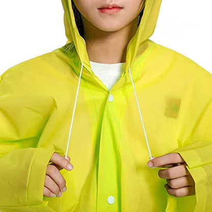 6488 Mix Size Portable Student Rain Coat, Kid's Girl's & Boy's Outdoor Traveling Eva Material Raincoat/Rain wear/Rain Suit for Outdoor Accessory (1pc)