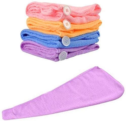 1408 Quick Turban Hair-Drying Absorbent Microfiber Towel/Dry Shower Caps DeoDap