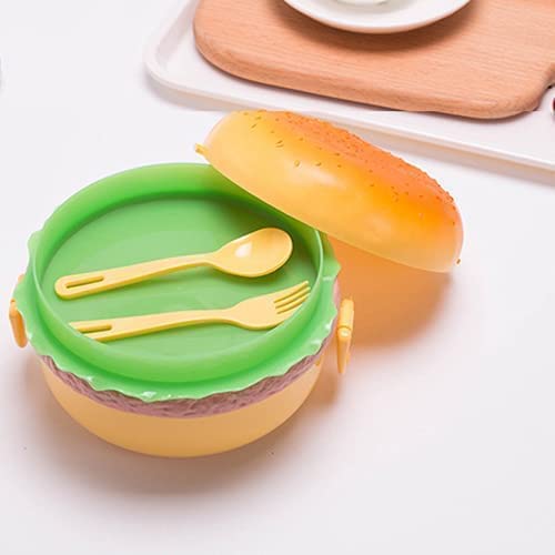 UK-0192 Burger Shape Lunch Box for Kids - School Tiffin Box for Boys & Girls