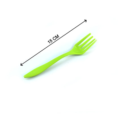 2839 Small plastic 6pc Serving Fork Set for kitchen DeoDap