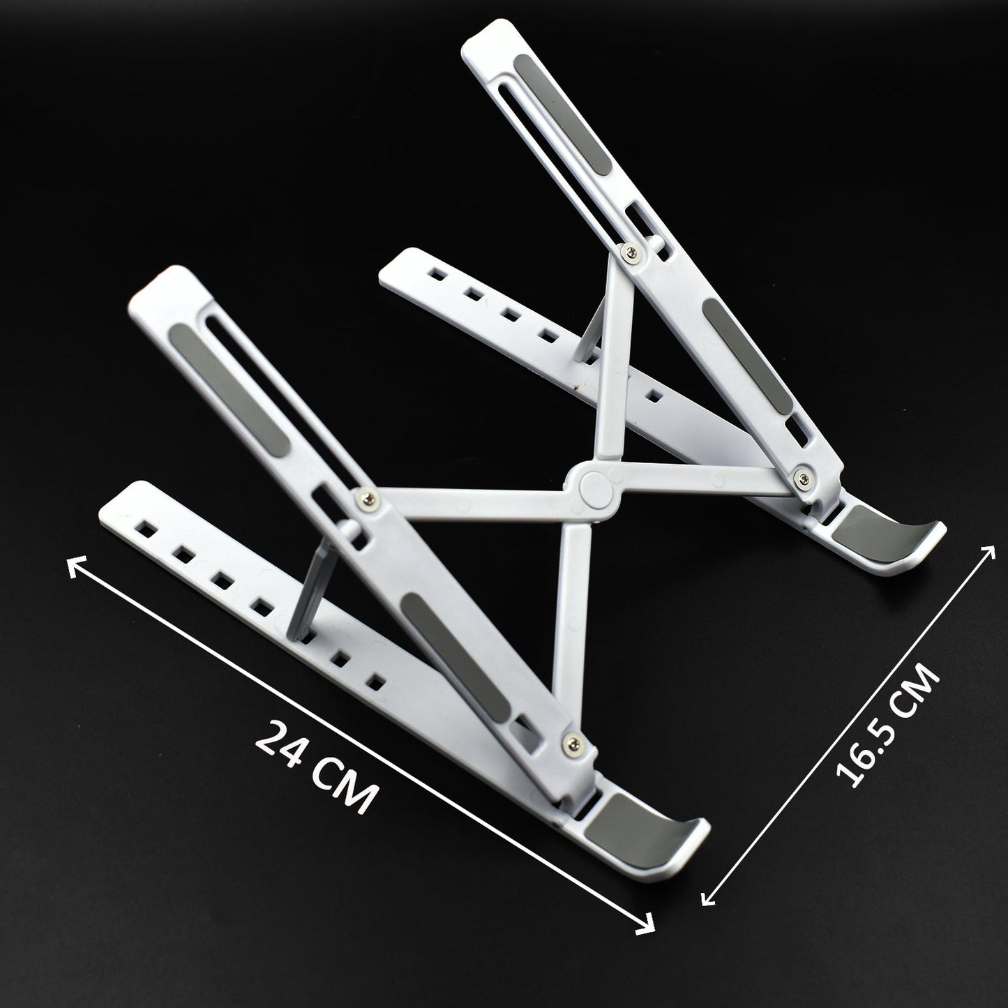 1320 Adjustable Laptop Stand Holder with Built-in Foldable Legs and High Quality Fibre