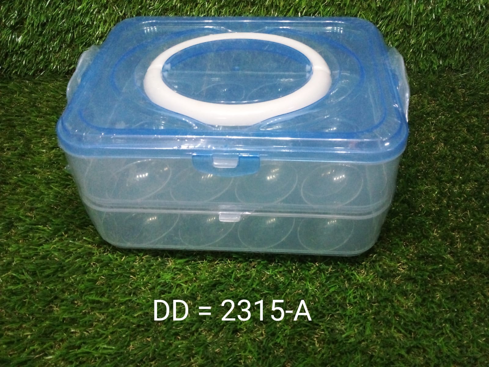 2315A Double Layer 24 Grid Egg Storage Box for Egg Storage Container DeoDap