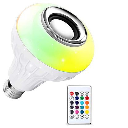 UK-0229 Wireless Light Bulb With Speaker | Bluetooth Enabled | Rgb Music Light | Colour Changing Remote Control Access| B22 Holder