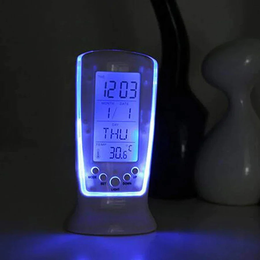 UK-0024 UM510 Digital Alarm Clock with LED Night Light/ Electronic with Temperature with LCD Display Light